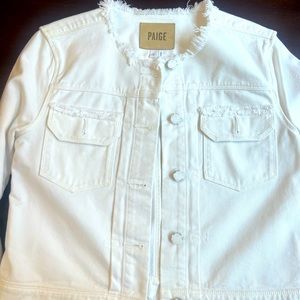 Paige White Jean jacket.